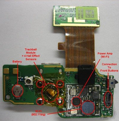 T-Mobile G1 - Chin PCB - Back