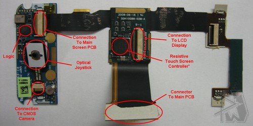 Sony Ericsson XPERIA X1 - Screen PCB