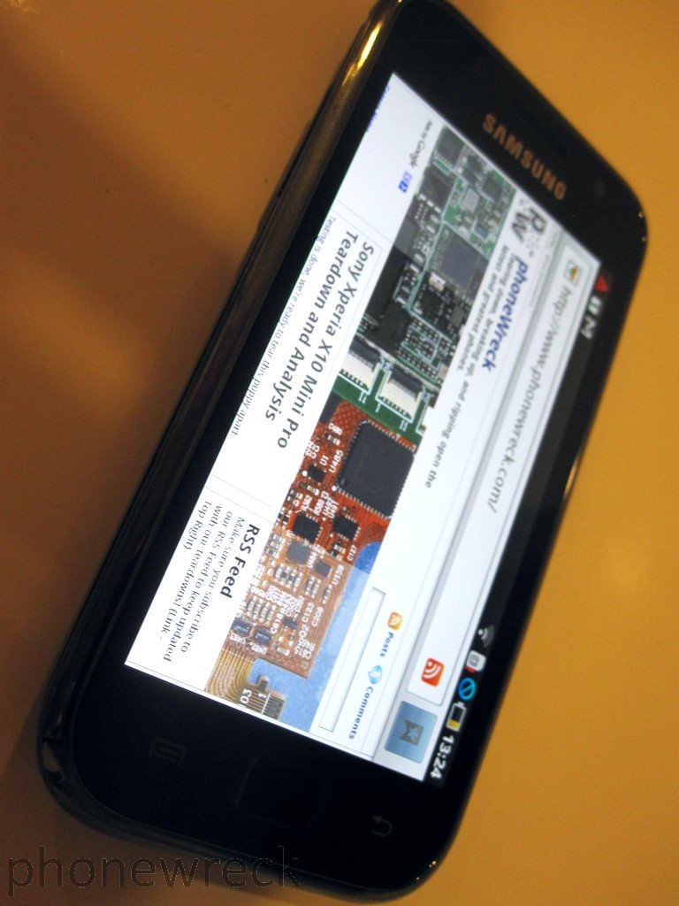 Samsung Galaxy S side view